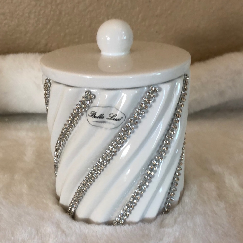 Bella Lux Vanity Lidded Jar Storage